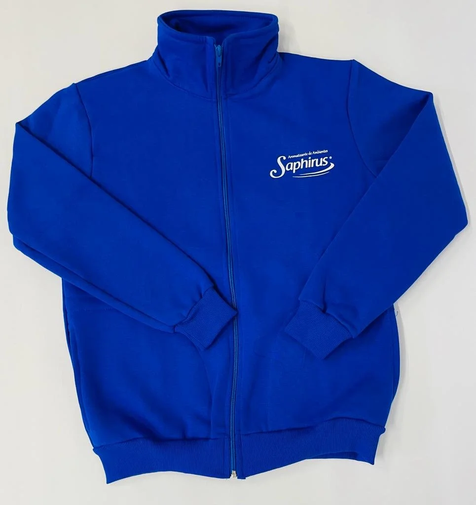 CAMPERA SAPHIRUS FRIZA - COLOR AZUL/GRIS/ROSA - T- M - Imagen 1