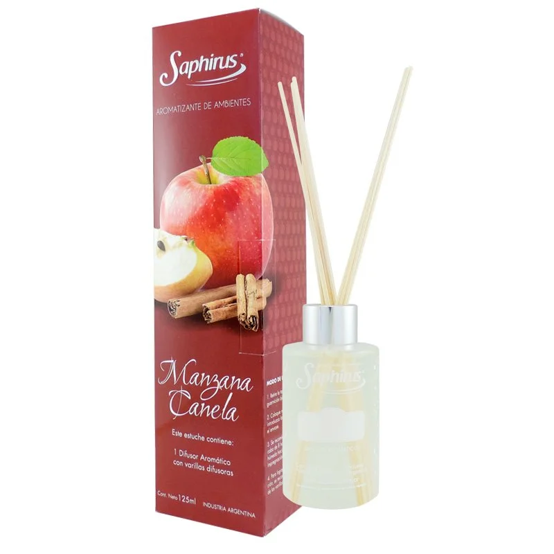 DIFUSOR SAPHIRUS 125 CC MANZANA CANELA - Imagen 1