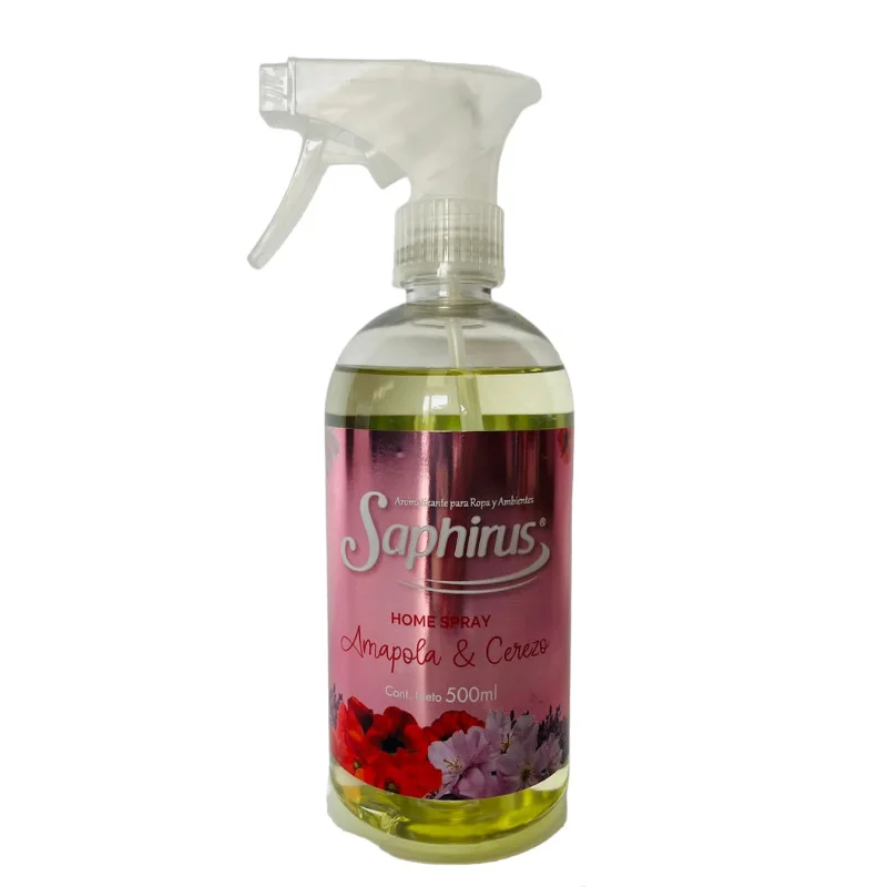 home-spray-amapola-cereza.png HOME SPRAY 500 CC SAPHIRUS AMAPOLA Y CEREZO - Imagen 1