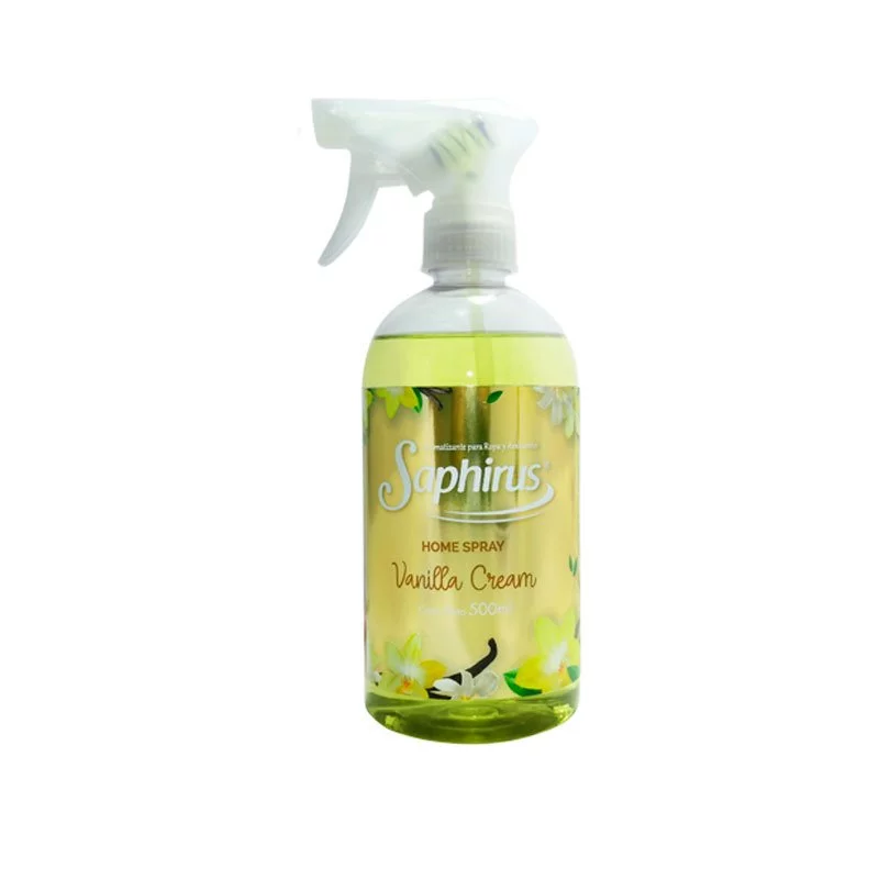 home-spray-vainilla-cream.jpg HOME SPRAY 500 CC SAPHIRUS VAINILLA CREAM - Imagen 1