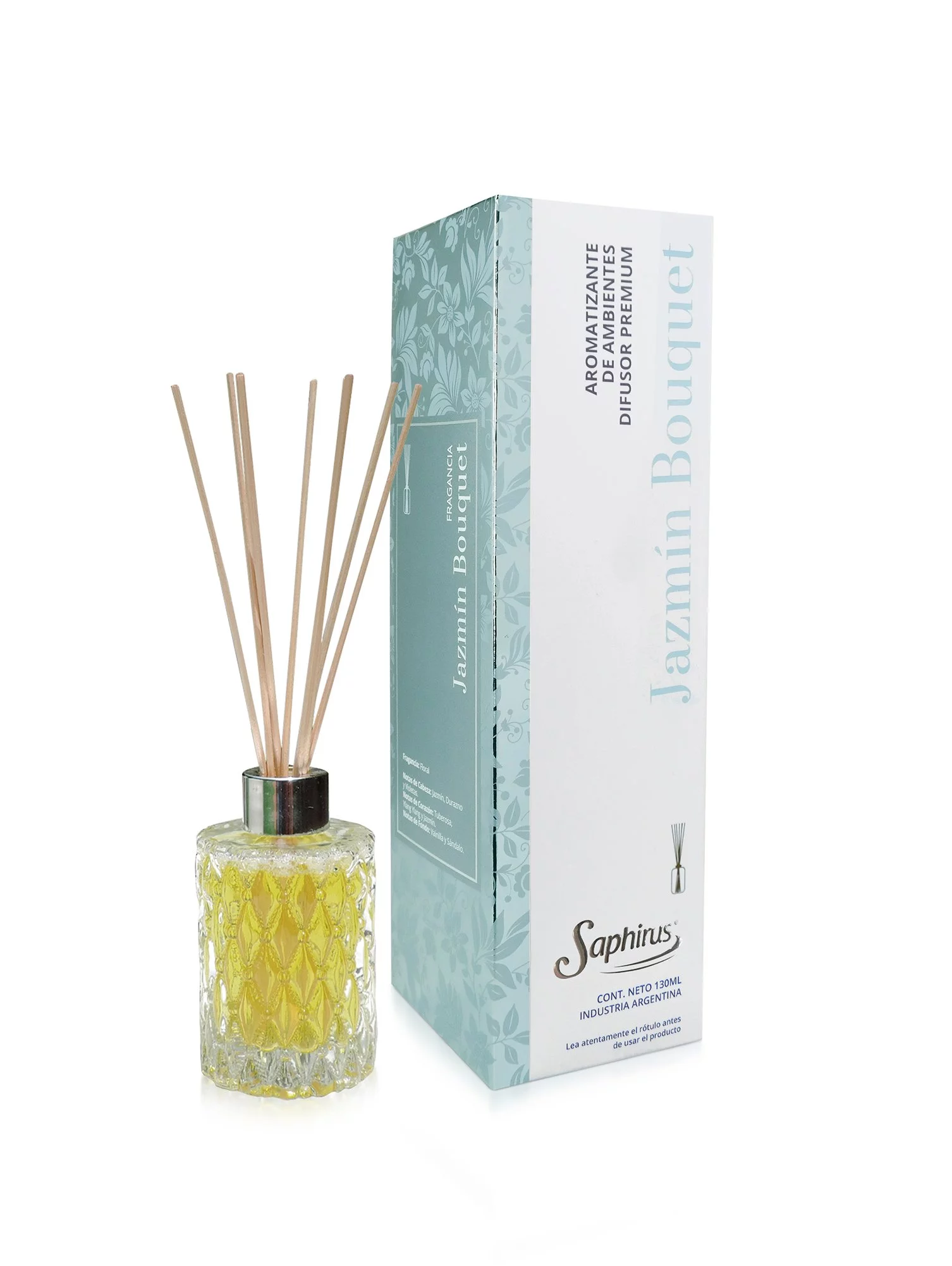 DIFUSOR SAPHIRUS PREMIUM JAZMÍN BOUQUET 125C - Imagen 1