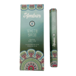 SAHUMERIO AMBAR WHITE SAGE X 20 UNI