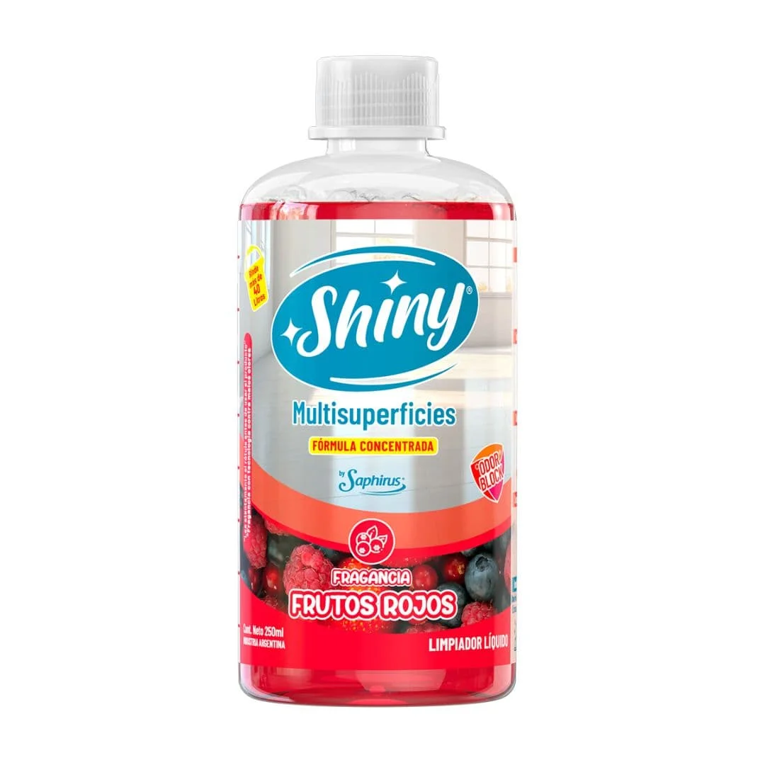 a - SHINY LIMPIADOR LIQUIDO FRUTOS ROJOS 250 ML - Imagen 1