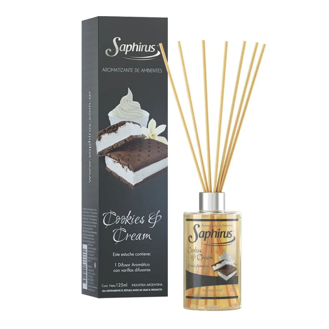 a - DIFUSOR SAPHIRUS 125 CC COOKIES & CREAM - Imagen 1