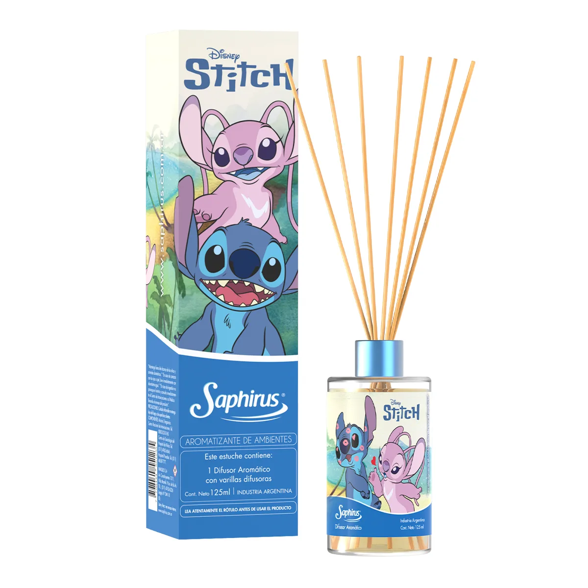 a - DIFUSOR SAPHIRUS DISNEY STITCH Y ANGEL - Imagen 1