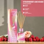 MINI DIFUSOR AROMATICO STRAWBERRY AND ROSES  60ML SAPHIRUS