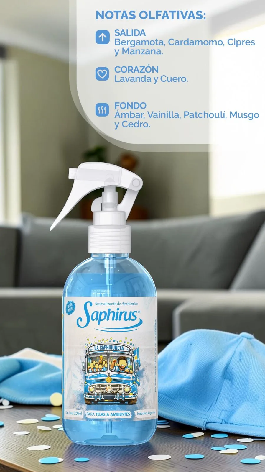 a - TEXTIL MUNDIAL SAPHIRUS 250 CC SAPHIRUNETA - Imagen 1