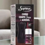 a - COMBO EQUIPO DECO NEGRO CON AEROSOL PAULA